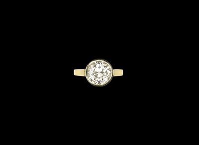 An Old-Cut Brilliant Solitaire Ring c. 3.27 ct - Klenoty