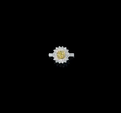 A Natural Fancy Brownish Yellow Diamond Ring 1.50 ct - Gioielli