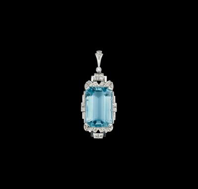 An Aquamarine Pendant c. 25 ct - Gioielli