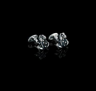 A Pair of Brilliant Frog Cufflinks - Gioielli