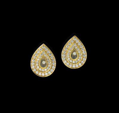 A Pair of Brilliant Ear Clips by Chopard, Total Weight c. 2.10 ct - Klenoty