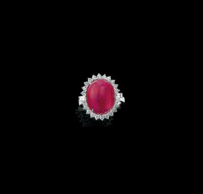 A Diamond Ring with Untreated Spinel 12.53 ct - Klenoty