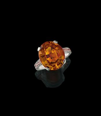 A spessartine ring by A. E. Köchert c. 12 ct - Gioielli