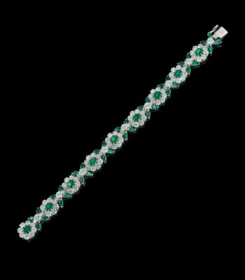 A brilliant and emerald bracelet - Gioielli
