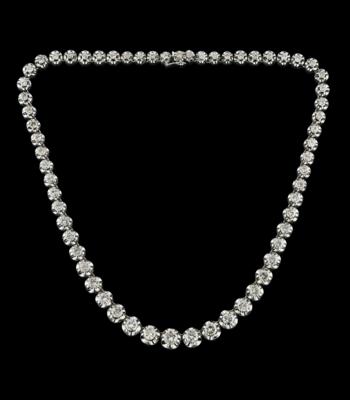 A brilliant necklace, total weight c. 13 ct - Gioielli