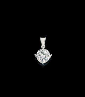 Brillantsolitär Anhänger 3,01 ct - Juwelen