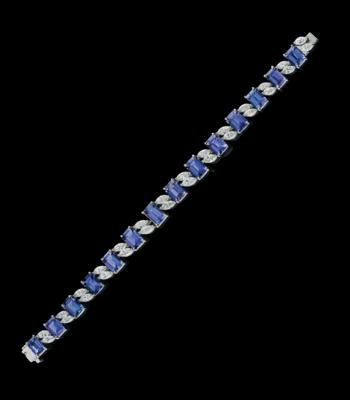 A diamond and tanzanite bracelet - Šperky