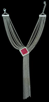 A brilliant and ruby necklace by Wempe - Jewels