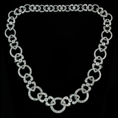 An old-cut diamond necklace/ bracelet total weight c. 35.50 ct - Gioielli scelti