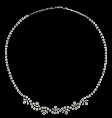 Brillantcollier zus. ca. 11,25 ct - Juwelen