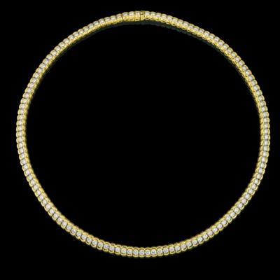 Brillantcollier zus. ca. 8 ct - Juwelen