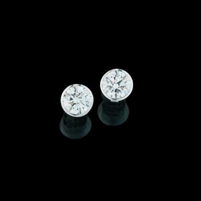 Brillantsolitär Ohrstecker zus. ca. 3,90 ct - Juwelen