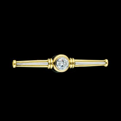 A brilliant solitaire brooch c. 2.10 ct - Gioielli scelti