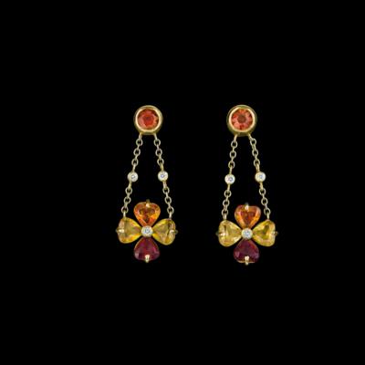 A pair of citrine ear pendants by Bulgari - Gioielli scelti