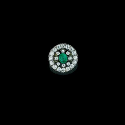 A diamond and emerald pendant - Gioielli scelti