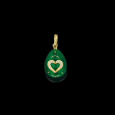 An egg pendant, Fabergé by Victor Mayer - Exquisite Jewels