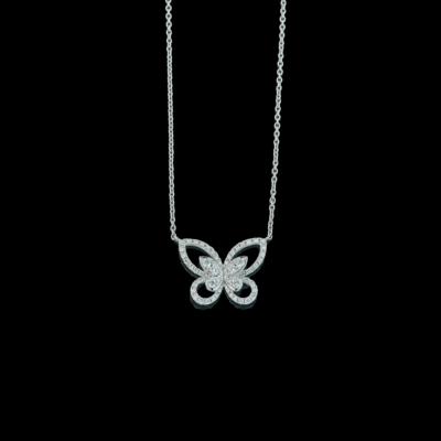 A brilliant butterfly necklace by Graff total weight c. 0.45 ct - Exquisite Jewels