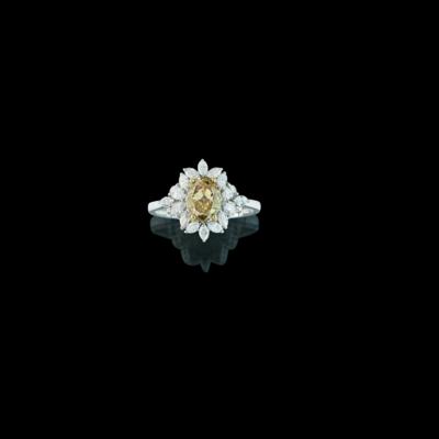 A natural fancy brownish yellow diamond ring 1.51 ct - Exkluzivní šperky