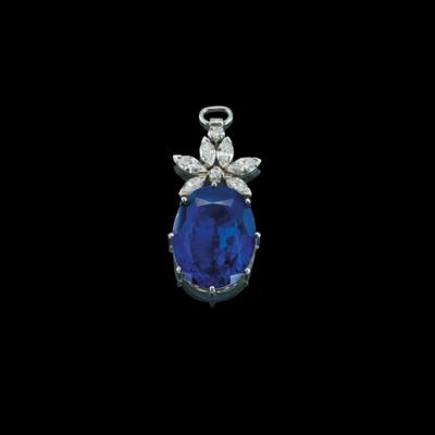 A tanzanite pendant c. 22 ct - Gioielli scelti