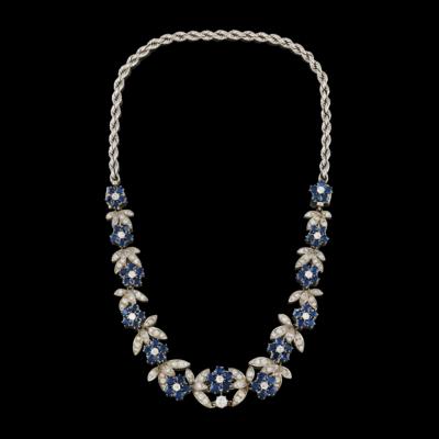 A Brilliant and Sapphire Necklace/Bracelet - Exquisite Jewels