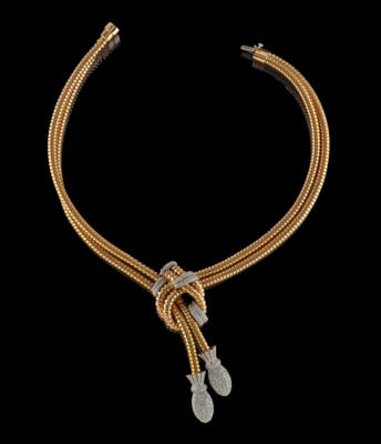 A Brilliant Necklace, Total Weight c. 7.52 ct - Gioielli scelti