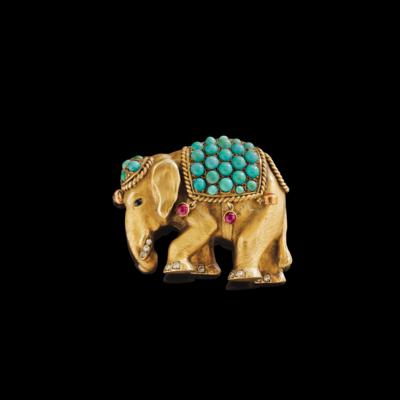 An Elephant Brooch - Exquisite Jewels