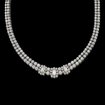 A Diamond Necklace, Total Weight c. 43 ct - Gioielli scelti