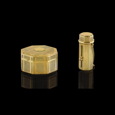 A Lipstick Case and a Lidded Box with Mirror Insert by Tiffany & Co - Exquisite Jewels