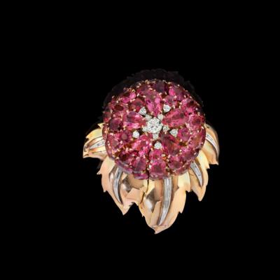 A Tourmaline Brooch Total Weight c. 50 ct - Exquisite Jewels