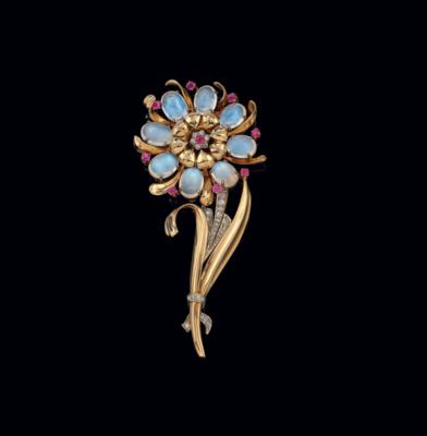 A floral brooch by A. E. Köchert - Exkluzivní šperky