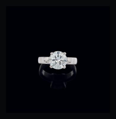 A brilliant solitaire ring c. 2.80 ct - Exkluzivní šperky