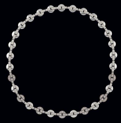 A Himalia brilliant necklace by Cartier, total weight c. 2.30 ct - Gioielli scelti
