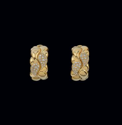 A pair of Casmir brilliant earrings by Chopard, total weight c. 0.30 ct - Exquisite Jewels