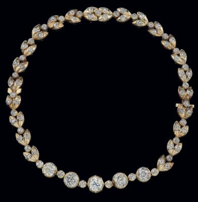 A diamond necklace total weight c. 17 ct from an old European aristocratic collection - Exkluzivní šperky