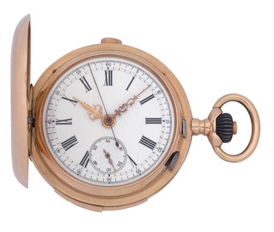 A 1/4 hour repeater striking mechanism with chronograph - Náramkové a kapesní hodinky