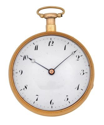 An interesting pocket watch with virgule escapement and ¼-hour repeater, no. 19822 - Wrist and Pocket Watches
