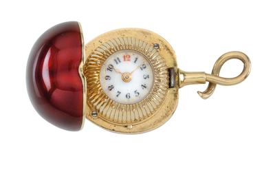 Kleine Anhängeuhr Kirsche - Armband- und Taschenuhren
