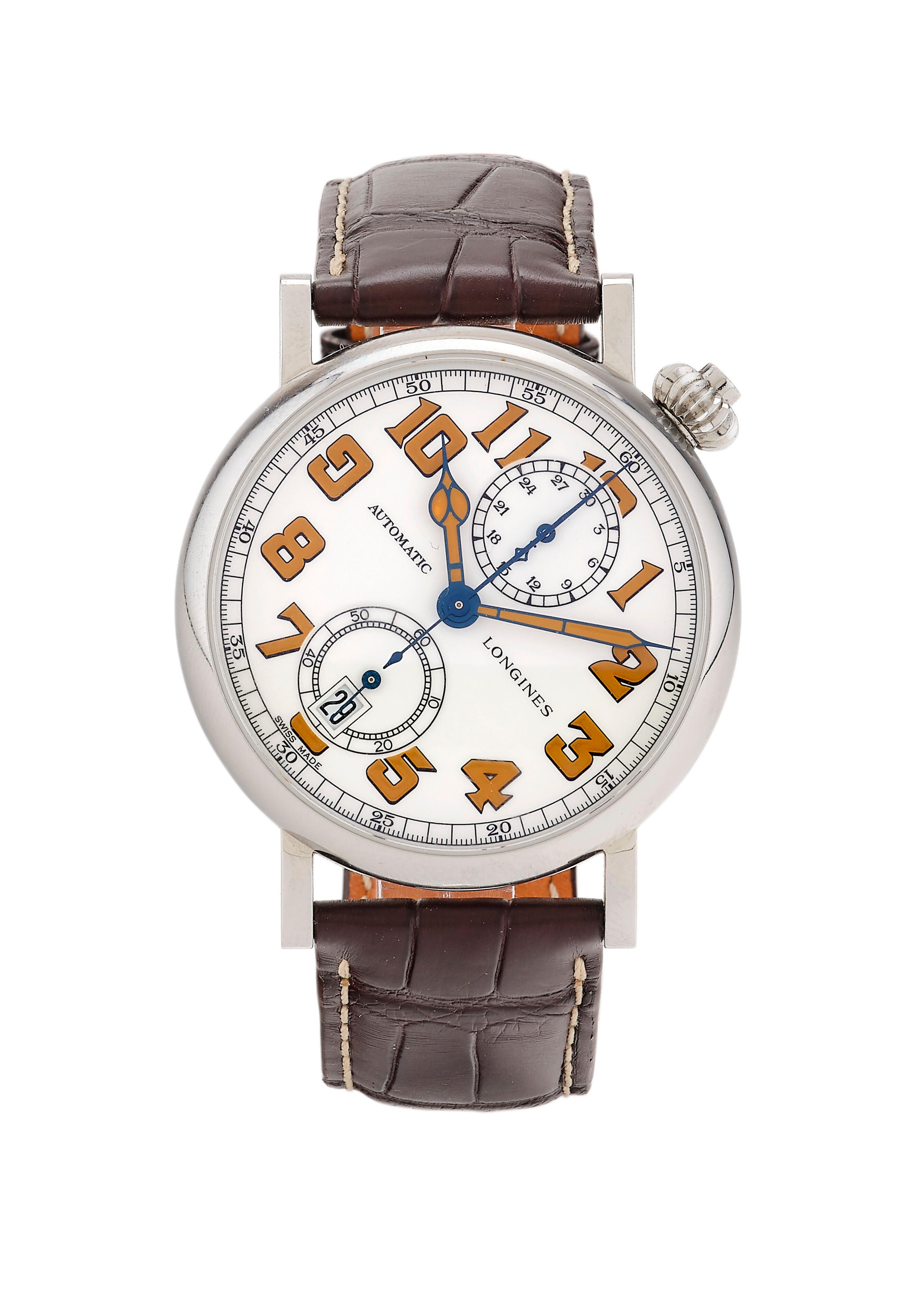 Longines Avigation Watch Type Chronograph Preis: u. 2.340 Taschenuhren EUR 01.12.2023 - Ein-Drücker - Armband- A-7 Erzielter Dorotheum 