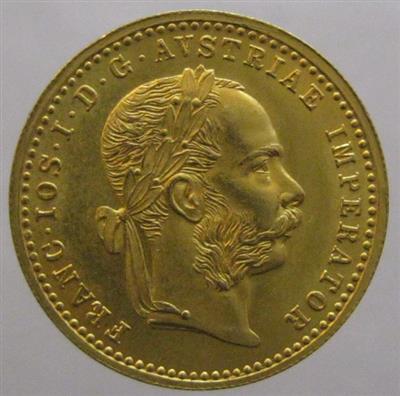 Franz Josef I. GOLD - Mince, medaile a papírové peníze