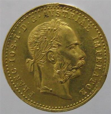 Franz Josef I. GOLD - Mince, medaile a papírové peníze