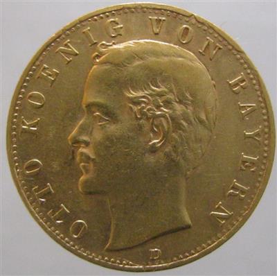 Bayern, Ludwig II. 1864-1886, GOLD - Mince, medaile a papírové peníze