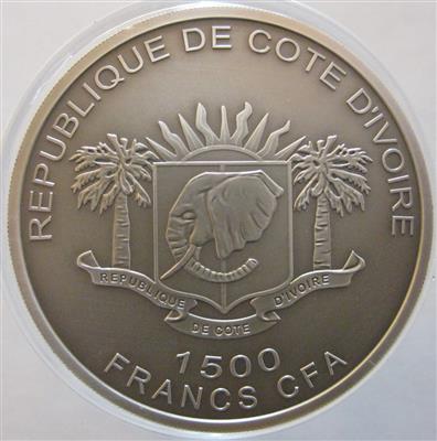 Elfenbeinküste - Mince, medaile a papírové peníze