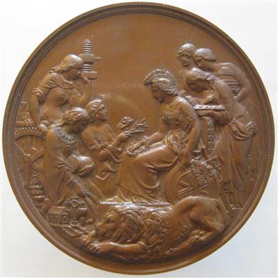Internationale Ausstellung in London 1862 - Mince, medaile a papírové peníze
