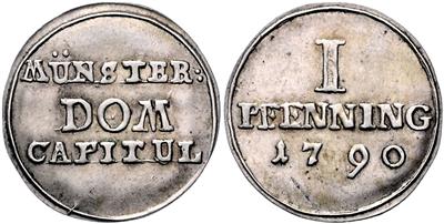 Münster, Domkapitel - Mince, medaile a papírové peníze