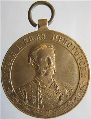 Nikolaus I 1860-1918 - Mince, medaile a papírové peníze