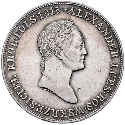 Polen, Nikolaus I. 1825-1855 - Münzen, Medaillen und Papiergeld