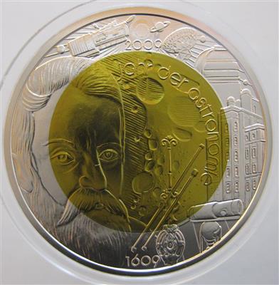 Bimetall Niobmünze Astronomie - Münzen, Medaillen und Papiergeld