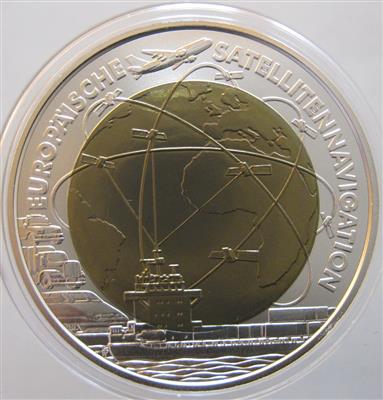 Bimetall Niobmünze Satellitennavigation - Münzen, Medaillen und Papiergeld