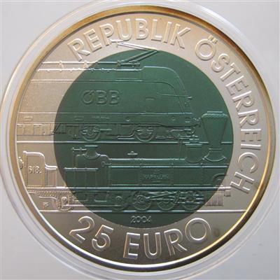 Bimetall Niobmünze Semmeringbahn - Coins, medals and paper money