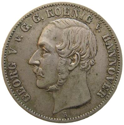 Braunschweig, Georg V. 1851-1866 - Coins, medals and paper money